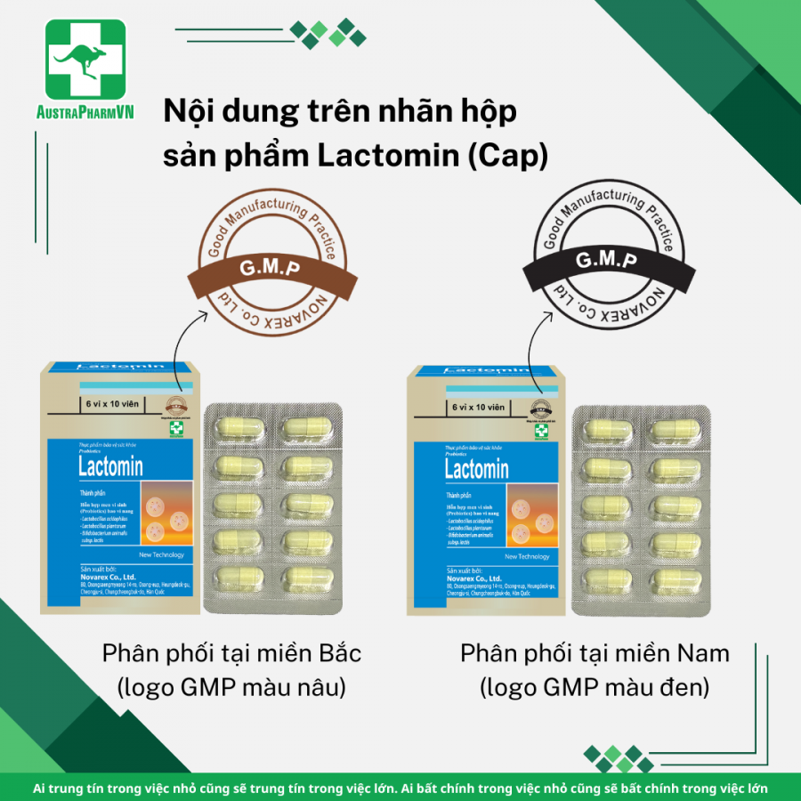 THÔNG BÁO LƯU HÀNH MẪU BAO BÌ CỦA SẢN PHẨM LACTOMIN VÀ LACTOMIN PLUS 